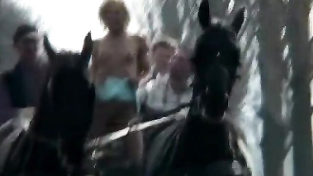 Old pee movies - Public-horse-cart