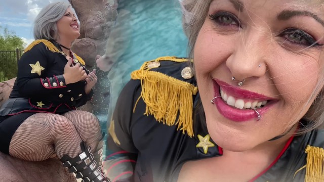 General Anarchy Poolside Blowjob and Facial