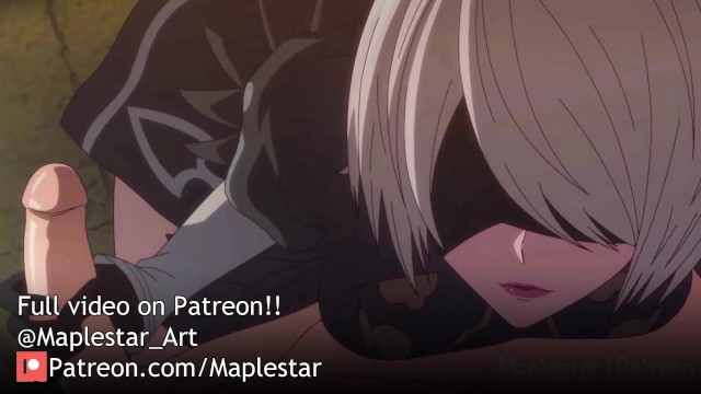 2b really enjoys teasing 9s with her hands!