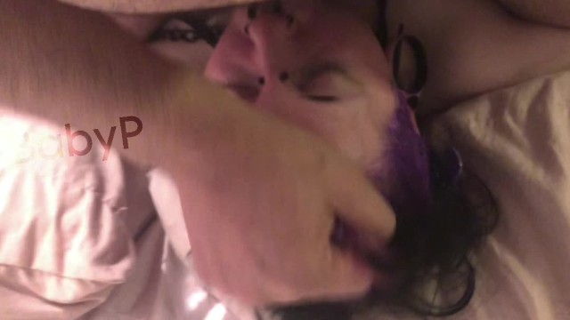 Goth Sub Mounted and Facefucked while bound
