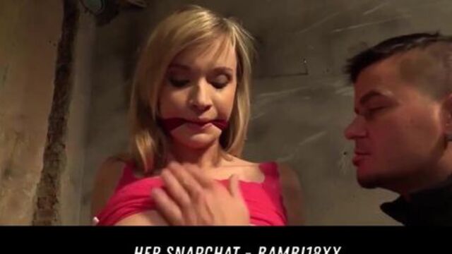 Tied Up Girl Enjoys The Hitachi Her Snapchat - Bambi18Xx