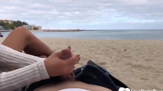 Riding Him On The Beach While Hes Enjoying The View