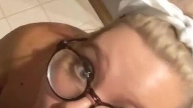 Fat Slut Sucks On Dildo And Plays With Boobs