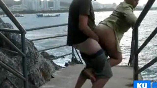 Exciting sex at the harbour