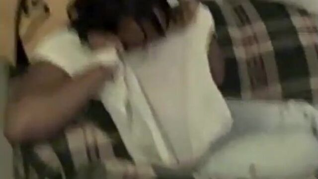 Puking in a white bag